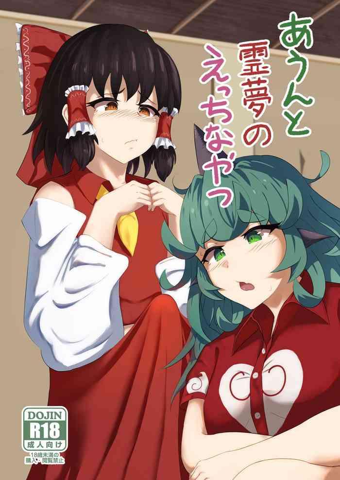 aunn to reimu no ecchi na yatsu a story about aunn and reimu being lewd cover